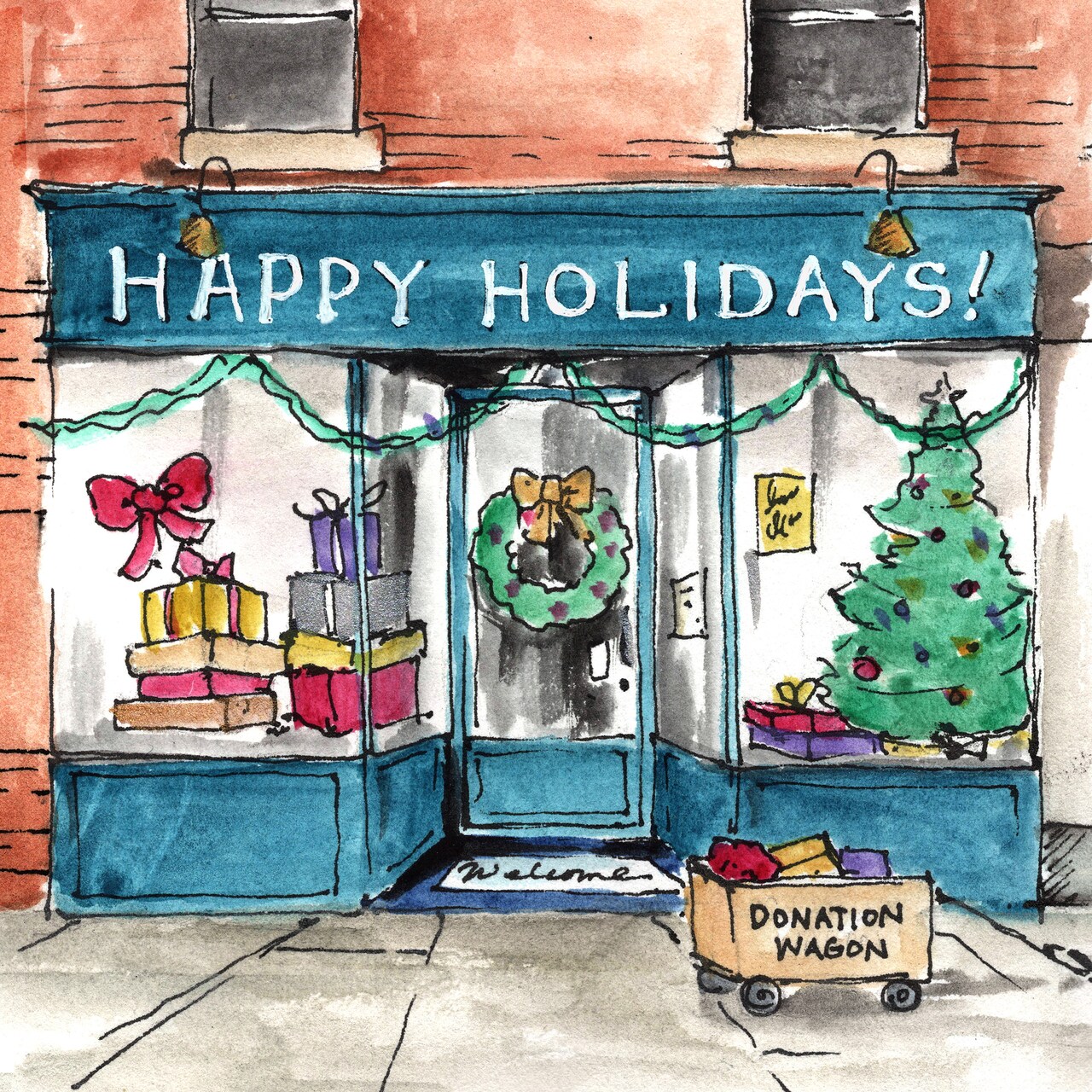 Sketch and Paint a Holiday Shopfront with Derwent
